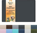 Neater Pet Brands Neater Mat Pet Mats for Food and Water, Cat & Dog Bowl Mat Waterproof Silicone, Feeding Tray, Dog Food Mats for Floors, Placemat w/Raised Edge for Under Bowls, 32" x 24", Black