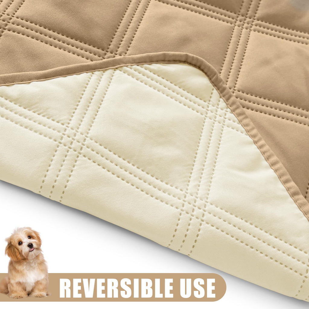 Smiry Waterproof Dog Bed Cover, Reversible Pet Blanket for Sofa Couch