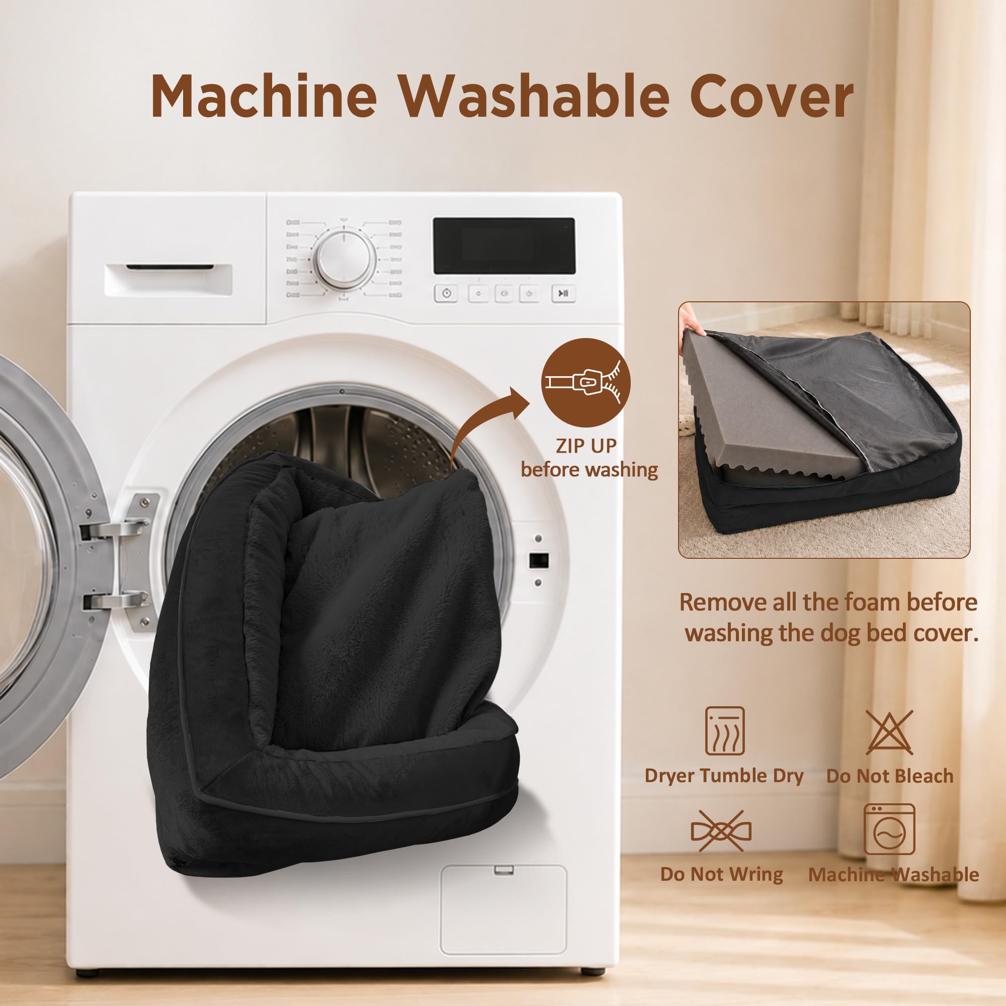 Comfort Expression Waterproof Orthopedic Dog Beds for Large Sized Dog