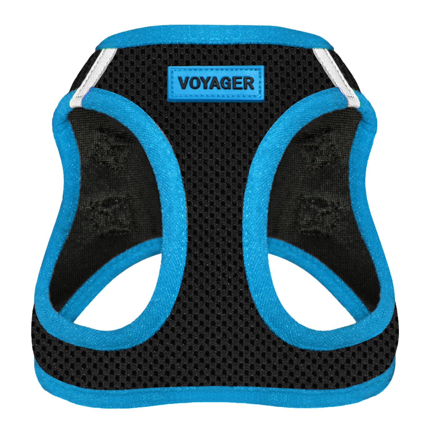 Voyager Step-in Air Dog Vest Harness - Black/Blue Trim, X-Large