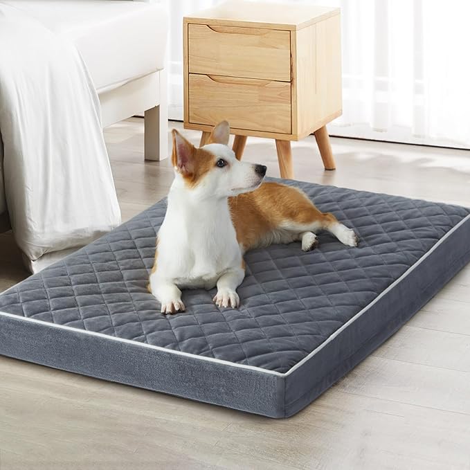 WNPETHOME Orthopedic Waterproof XL Dog Bed for Crate Cozy Sleep