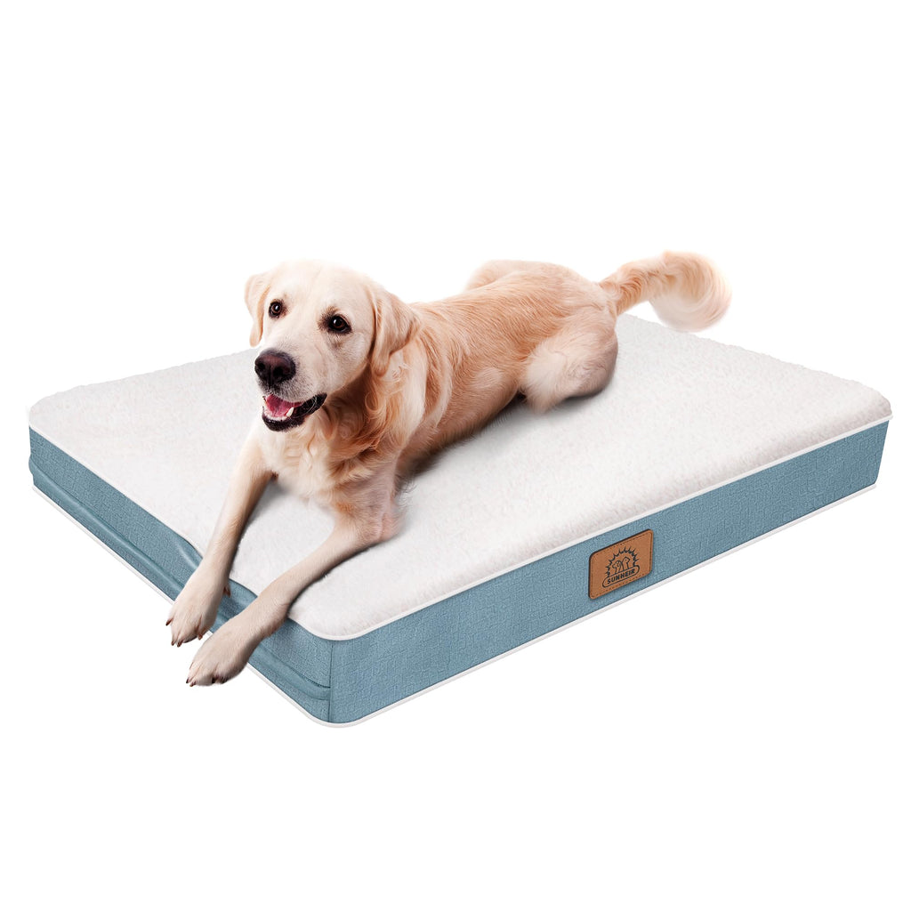 Sunheir Orthopedic Dog Beds Large Sized Dog, Big Waterproof Dog Crate Pad