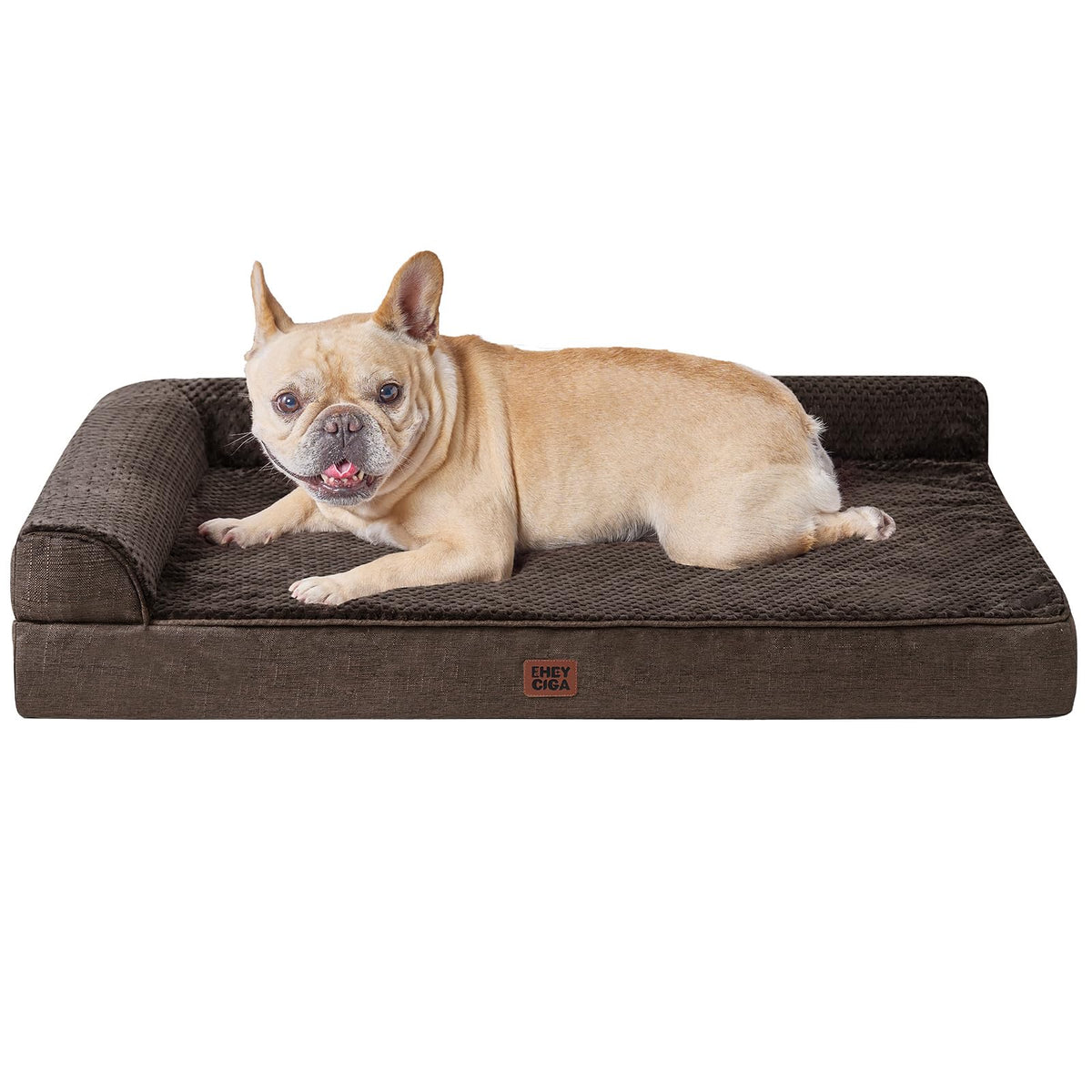EHEYCIGA Orthopedic Dog Bed Medium Size, Memory Foam Dog Bed, Navy Blue