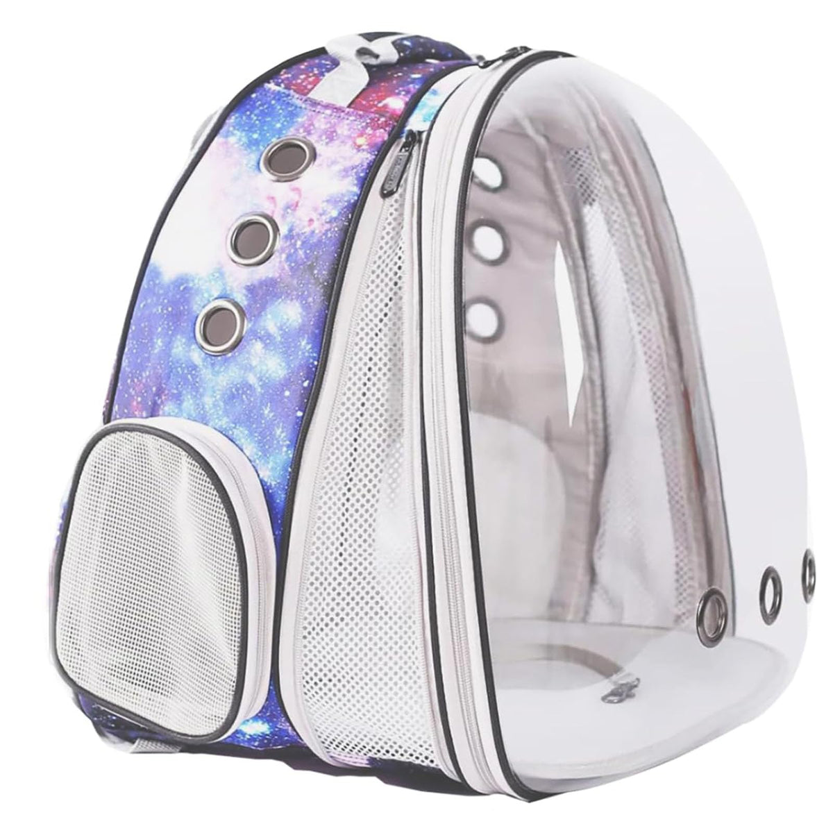 Large Cat Backpack Carrier, 20 Pounds Cat Carry Bookbag, Space Capsule Astronaut Clear Bubble Front Extension to Transport Small Puppy Bunny