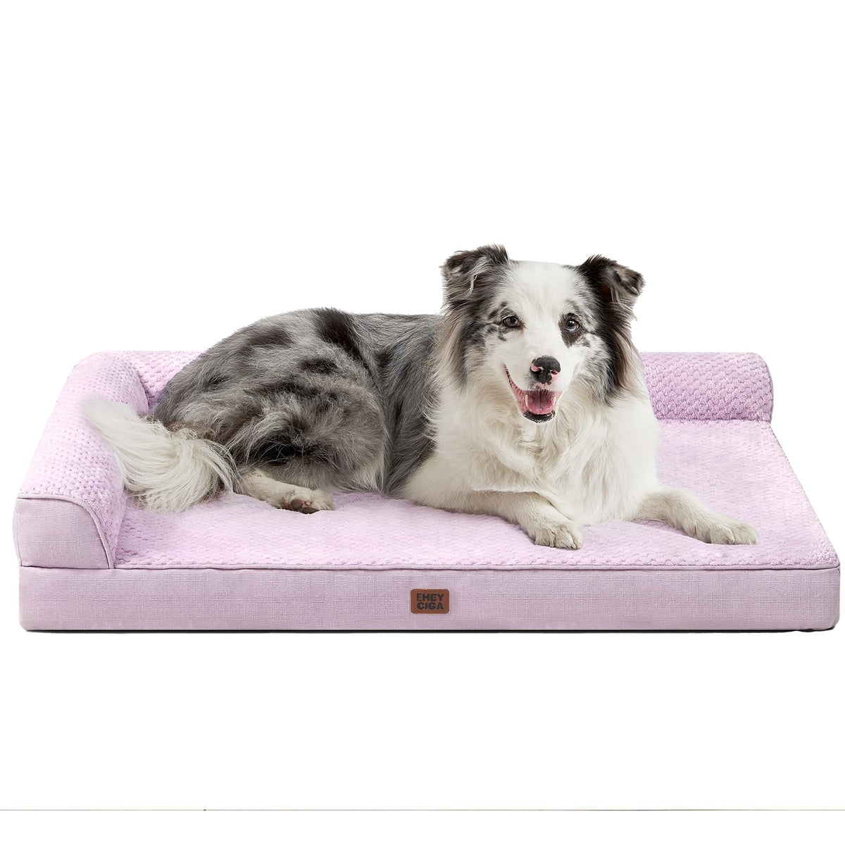 EHEYCIGA Orthopedic Dog Bed Medium Size, Memory Foam Dog Bed, Navy Blue