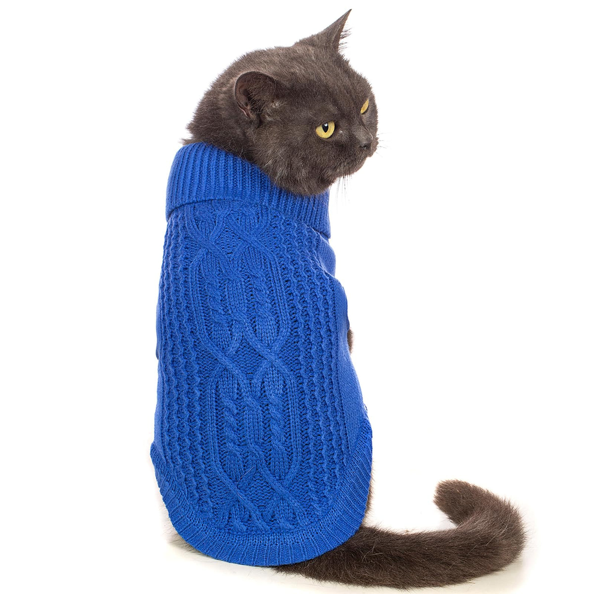 Jnancun Cat Sweater Stretchy,19 Colors,6 Sizes,Snug Winter Cat/Dog Outfit