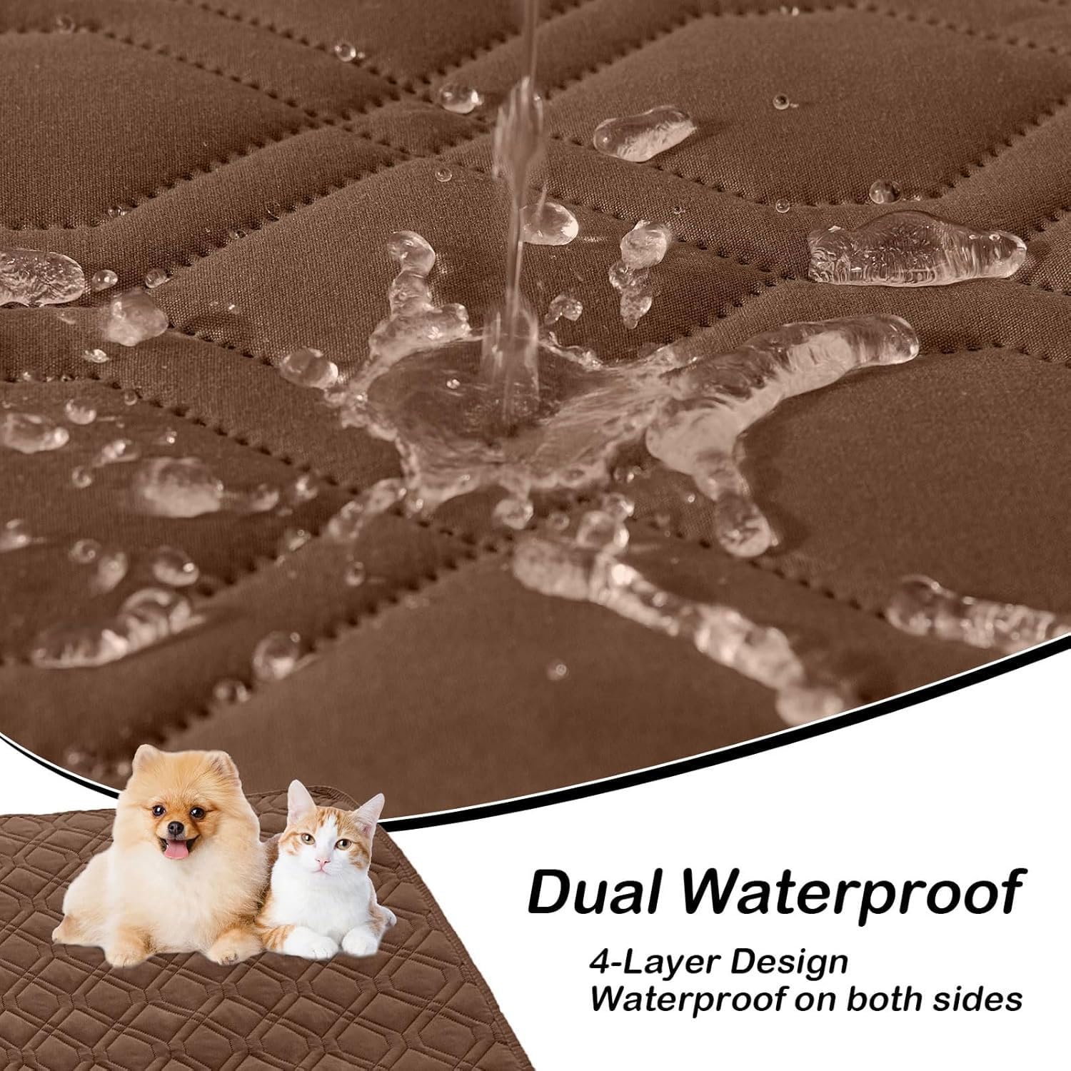 hyha Waterproof Dog Bed Blanket - Soft Pet Blanket & Sofa Cover for Dogs