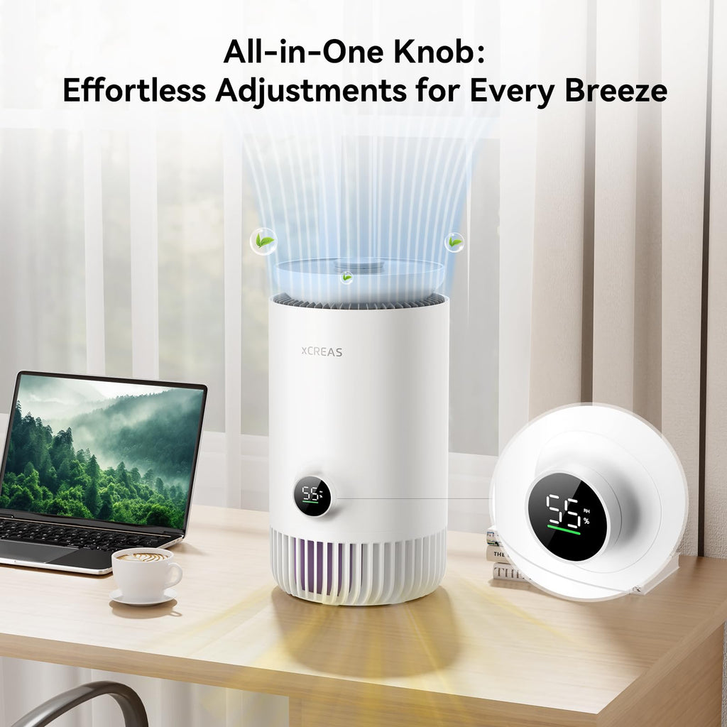 xCREAS Enhanced Humidifier & Air Purifier Combo, 0.8-Gal Top Fill