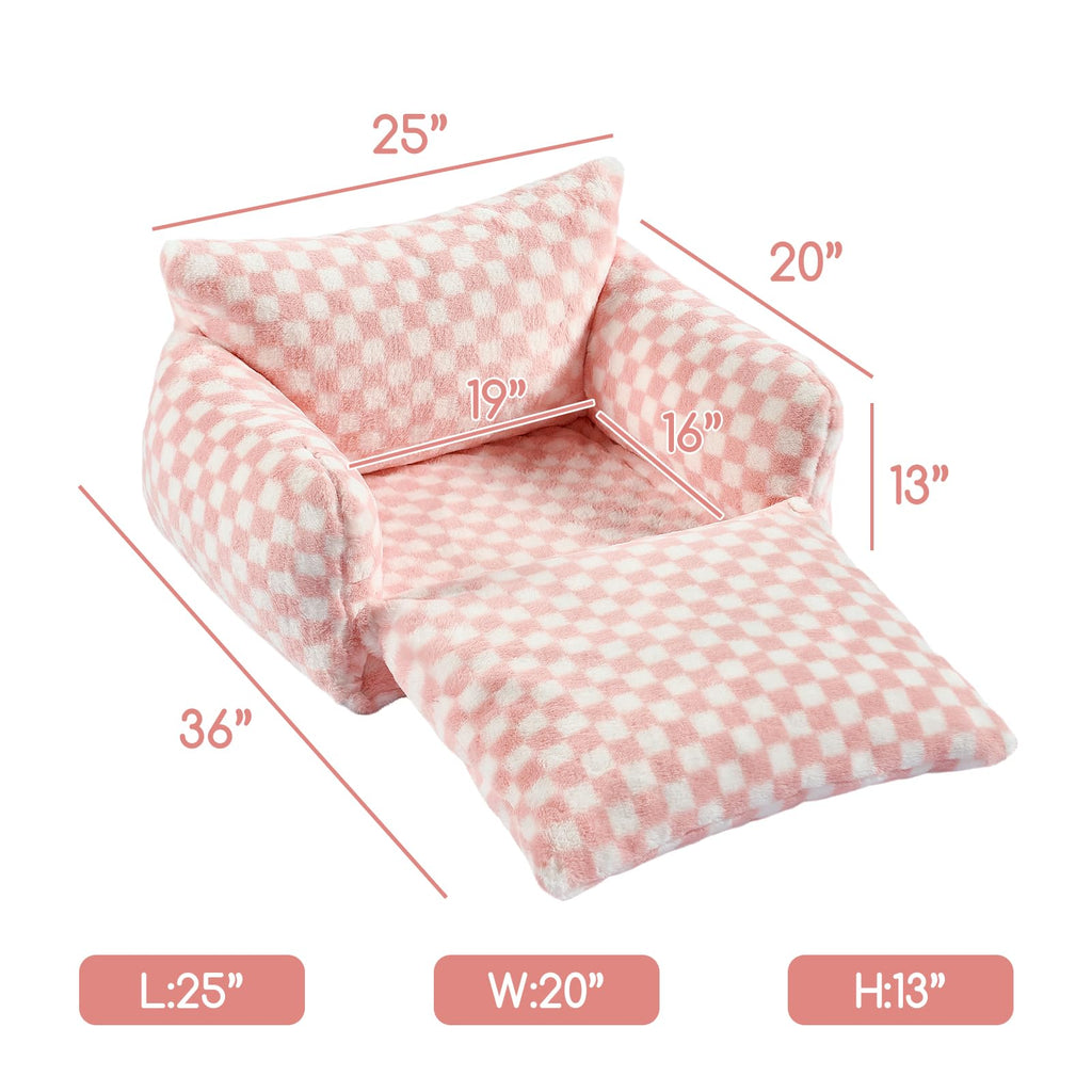 Hollypet Cat Bed Small Dog Orthopedic Couch Beds for Pets up to 20 lbs