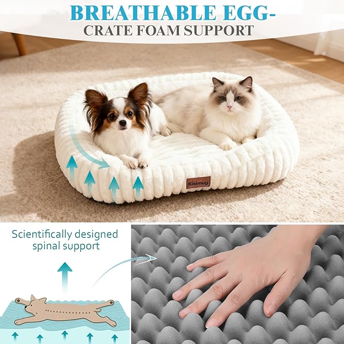 KISIMUY Orthopedic Dog Bed, Washable Large Dog Couch for Senior Dogs