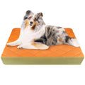 35.5" x 23.5" x 4.7" Large Orthopedic Dog Beds, Waterproof Faux Leather Memory Foam Dog Bed, Egg Crate Foam Support & Non-Slip Bottom Pet Beds for Medium Dogs and Large Dogs, Easy to Clean