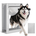Ownpets Aluminum Dog Door for Medium Dogs, Lockable & Weatherproof