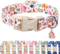 Babole Pet Cute Dinosaur Dog Collar, Adjustable Pink Dino Dog Collars for Large Dogs, Lightweight Quick-Release Buckle Birthday Collar for Boy&Girl Dogs L