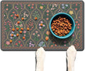 Absorbent Pet Dog Bowl Mat for Food and Water, Pet Cat Food Feeding Mat with Non Slip Rubber Backing, Dog Food Mats for Floors Waterproof, 24"x32"