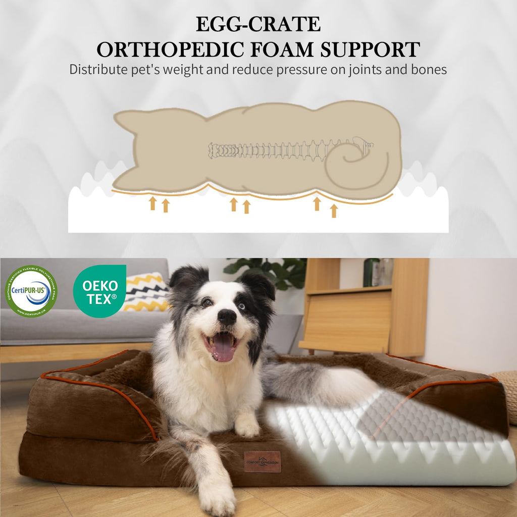 Comfort Expression Waterproof Orthopedic Dog Beds for Large Sized Dog