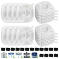 Redoso Brand 16 Pack Replacement Filters & 16 Pack Replacement Pre-Filter Sponges for Veken 95oz/2.8L Bellflower Pet Fountain Cat Water Fountain Dog Water Dispenser