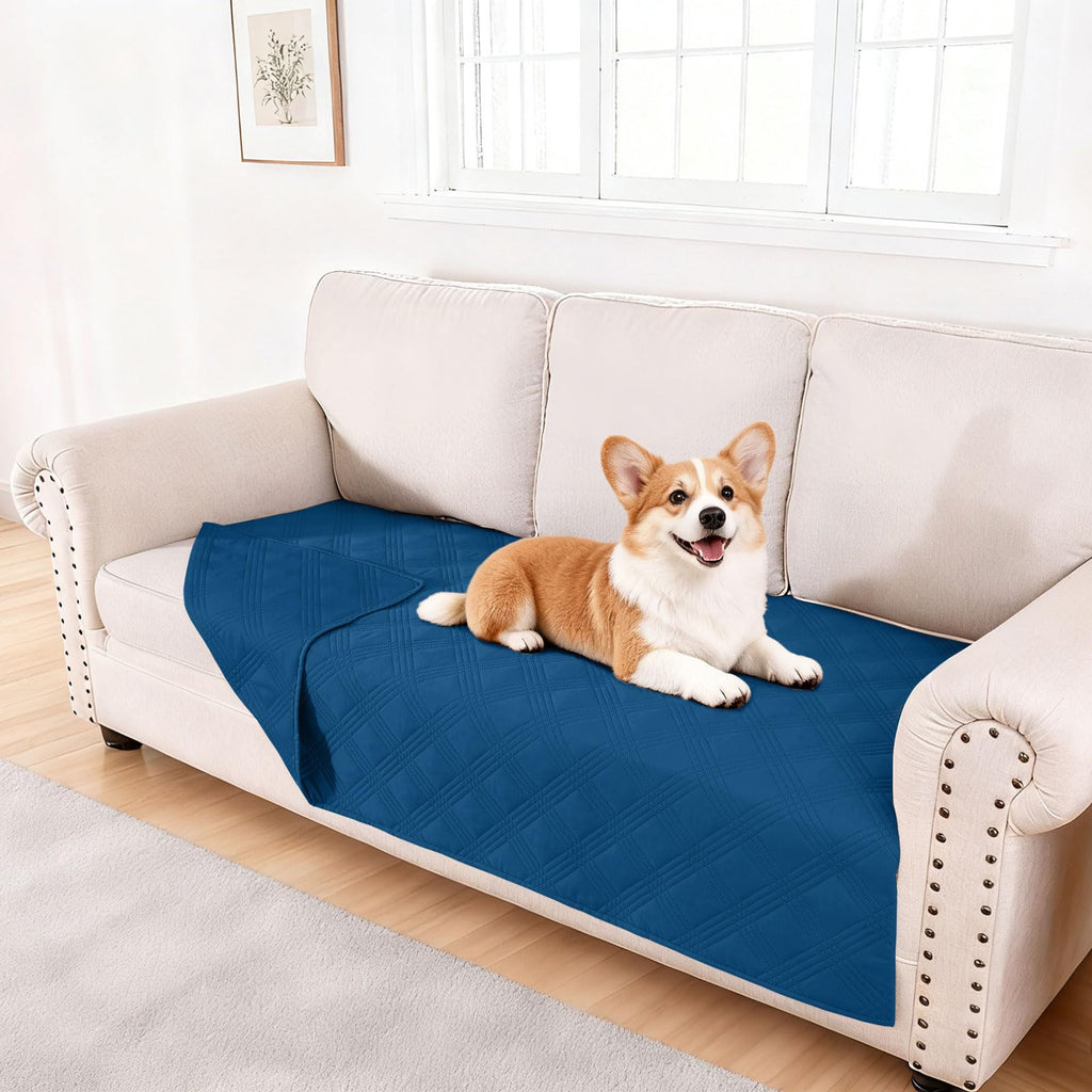 hyha Waterproof Reversible Dog Blanket, Soft Couch Cover for Dogs Washable