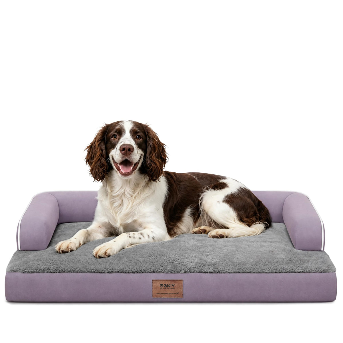 MEKIY Orthopedic Waterproof Dog Bed with Bolster for Extra Large Size Dogs