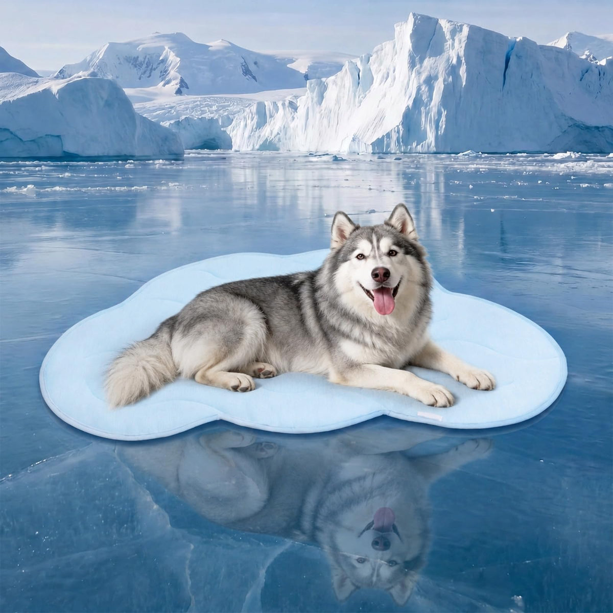 BECEMURU Cooling Mat for Large Dogs, Q-Max＞0.46 Thick Breathable Crate Pad