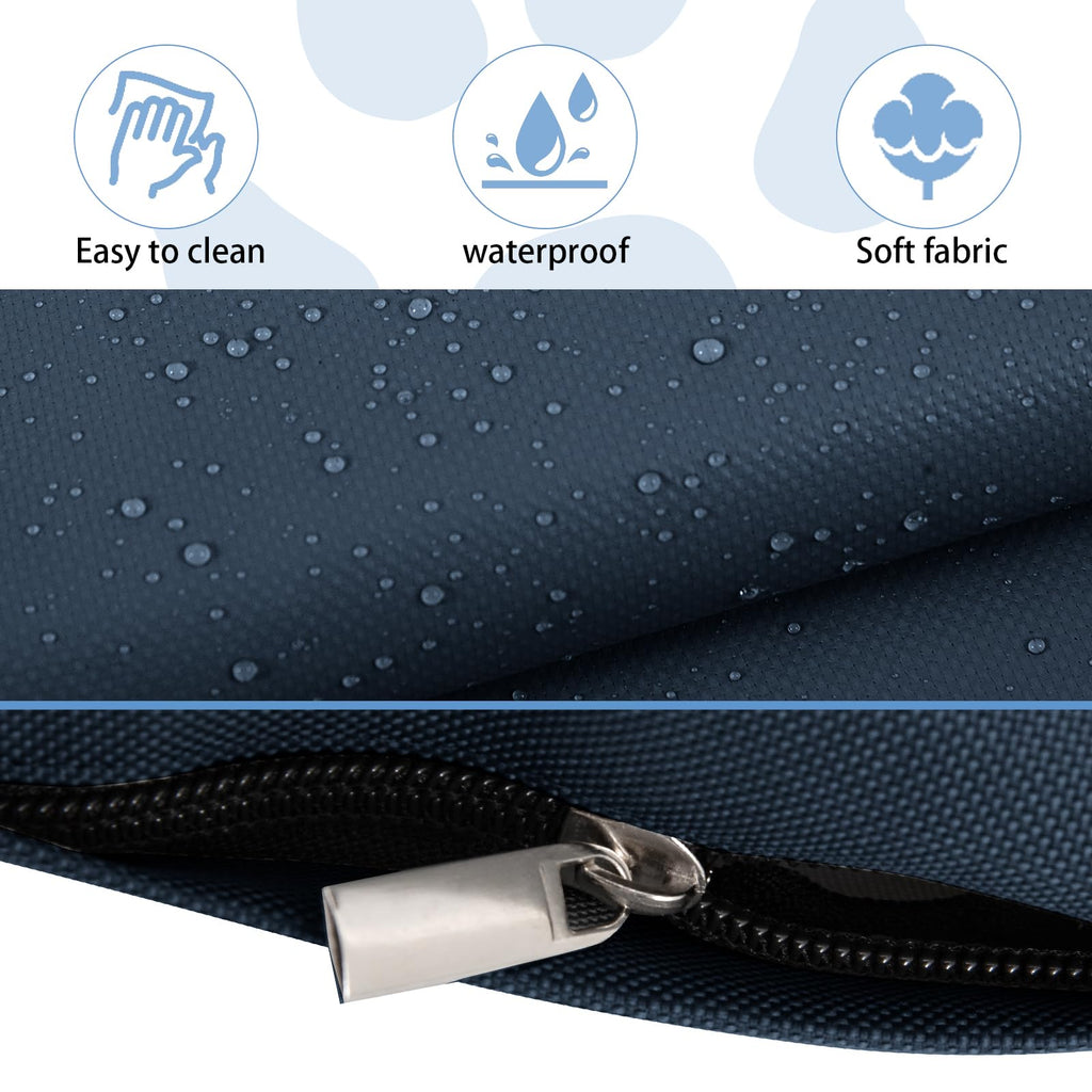 Waterproof Dog Bed Cover Replacement for 42 Inch Wire Crates, Heavy Duty Oxford Fabric Pet Bed Sleeve with Zipper, Washable & Durable Mattress Protector for Puppy, 40" L x 27" W x 4" H (Cover Only)