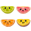 Catstages Dental Fruit Wedges Chew Cat Toys with Catnip, 5.3", 4-Pack