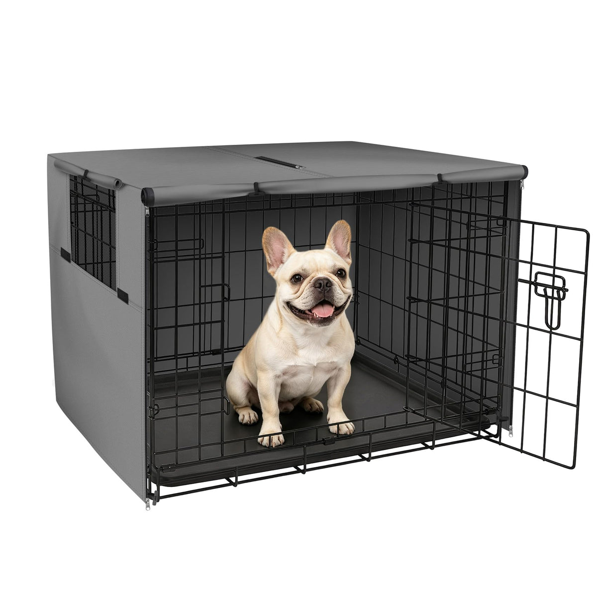 Explore Land Dog Crate Cover, 36 inches, Grey