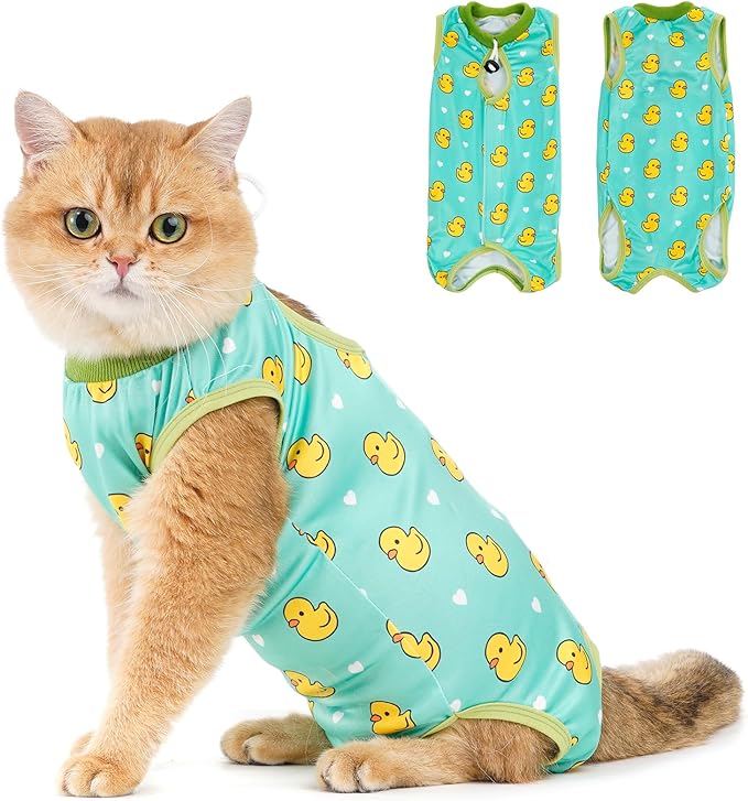 Avont Cat Recovery Suit - Kitten Onesie for Cats After Surgery