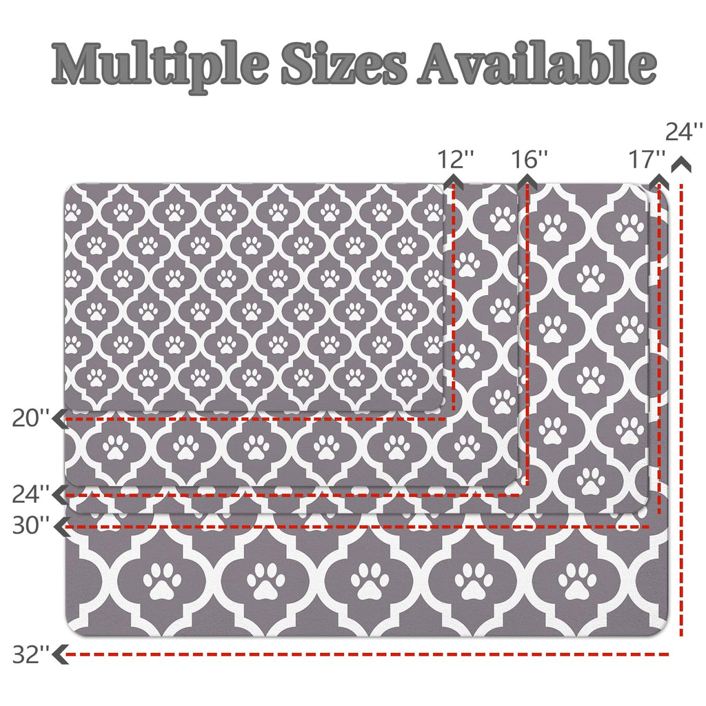 Xspatroias Dog Food Mat 17X30 Inch