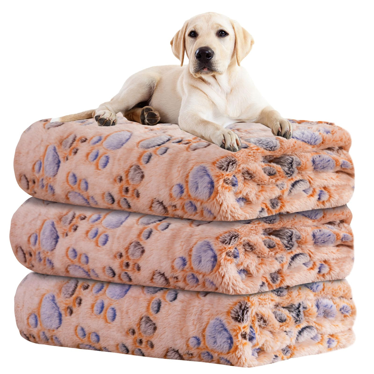 Rezutan 3 Pack Premium Soft Dog Blanket for Medium Dogs Puppy & Cat