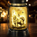 Great Pyrenees Gifts for Women/Men Great Pyrenees Dog Solar Lanterns Mom Birthday Dog Lovers Lantern Pet loss Pet Memorial Lights Solar Garden Decoration for Yard, Patio,Backyard,Porch Torches Light