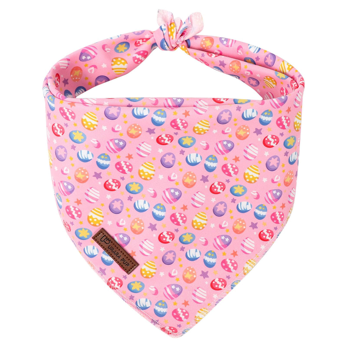 UP URARA PUP Valentine Dog Bandana - Pink Heart Triangle Bib Scarf for Small Medium Pets, Cotton Kerchief for Girl Boy Dogs or Cats, Red Puppy Bandana