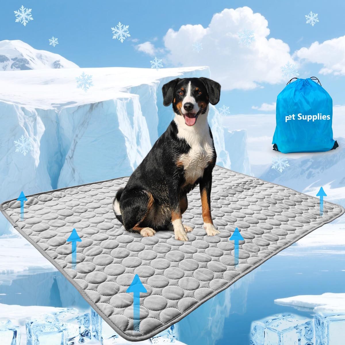 NXDZI Dog Cooling Mat for Dogs, Pet Cooling Pad Bed for Dog Easy Washable for All Types of Pets and Perfect for Both Indoor and Outdoor Use, Including Car Seats 40" x 28"