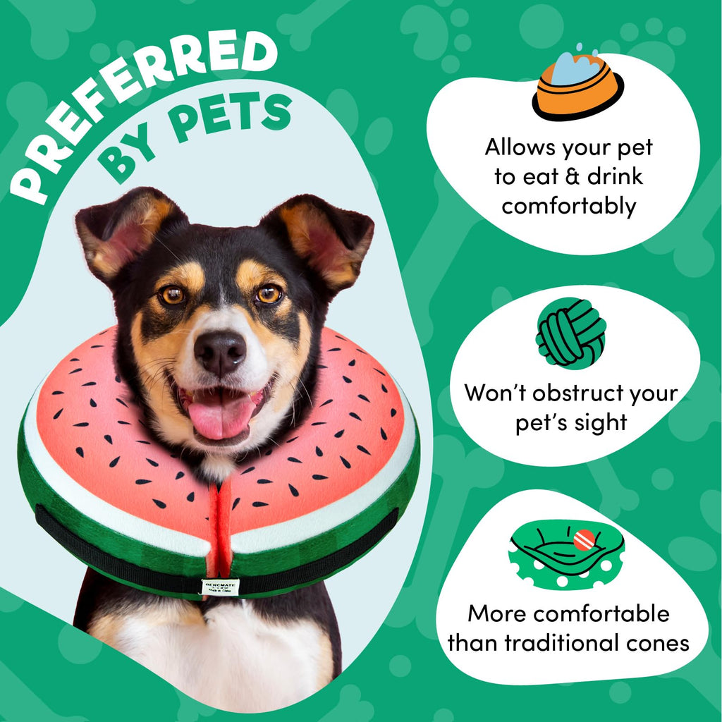 BENCMATE Inflatable Dog Cone Collar Alternative After Surgery Large