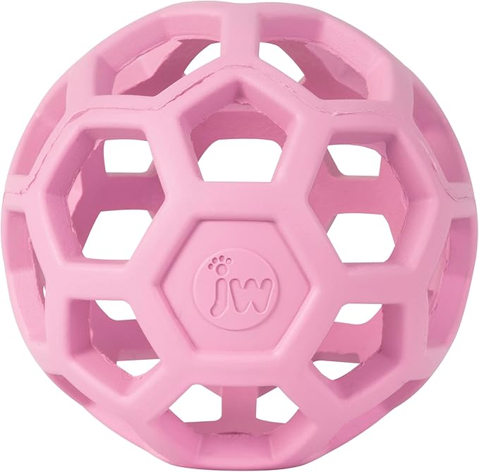 JW Pet HOL-ee Roller™, Dog Toy Puzzle Ball, Natural Rubber