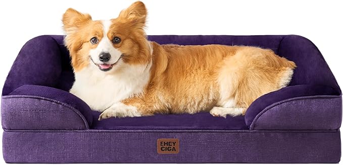 EHEYCIGA Orthopedic XXL Dog Bed, Waterproof Washable XL Big Pet Bed 48" — 36.0"l X 27.0"w X 6.5"th