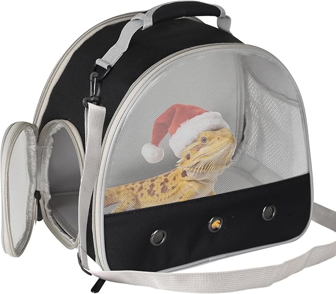 Rabbit Travel Carrier, Small Animal Travel Bag for Bunny Sugar Glider Hedgehog Rat Parrot Bird Guinea Pig, Portable Guinea Pig Travel Cage for 2