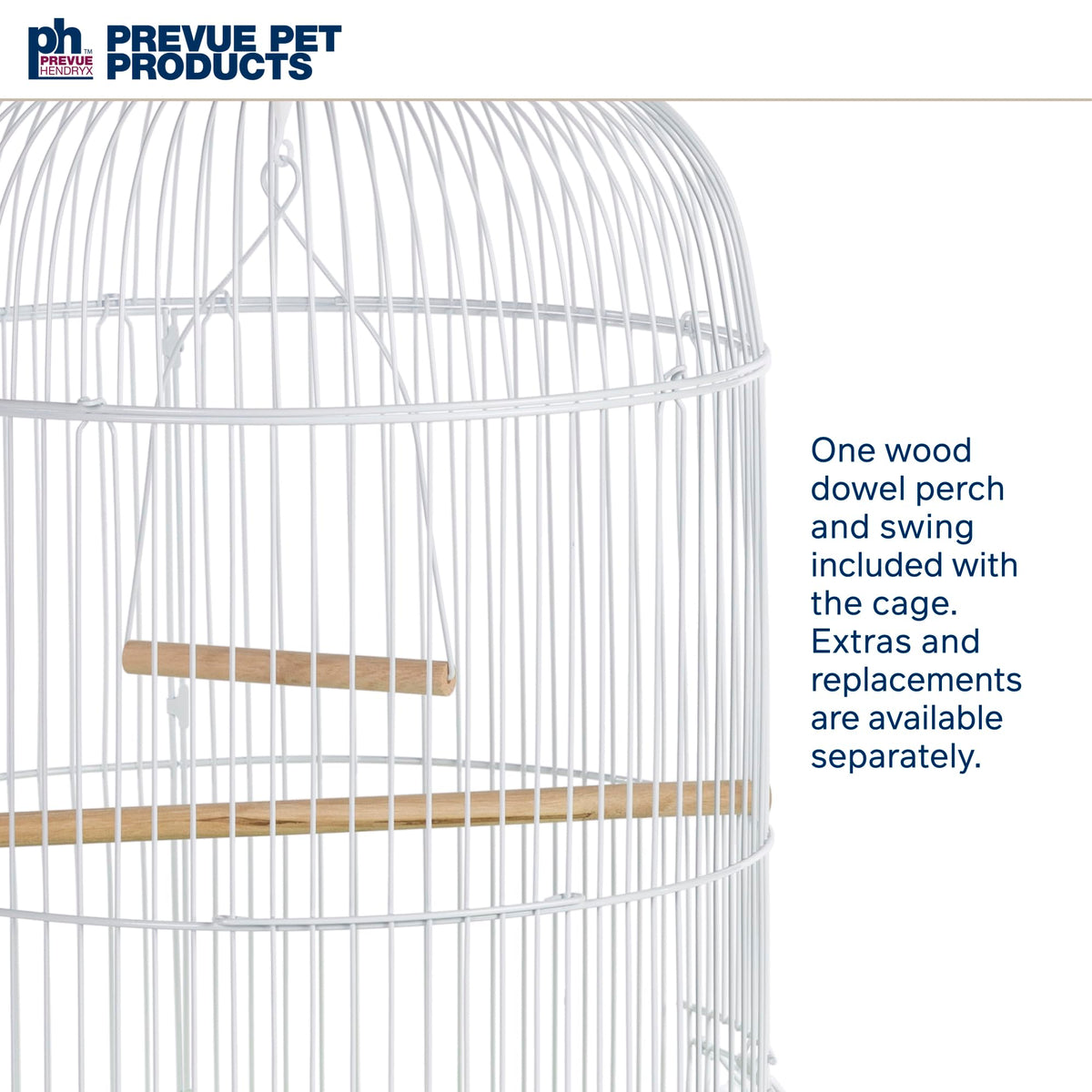 Prevue Hendryx SP31999G Classic Round Bird Cage, Green,1/2"