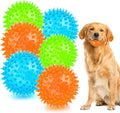 Puppy Toy 2.5” Squeaky Dog Balls Toys and Spikey Dog Ball for Aggressive Chewers for Small Dogs Dog Balls for Clean Teeth and Training （12 Pack）