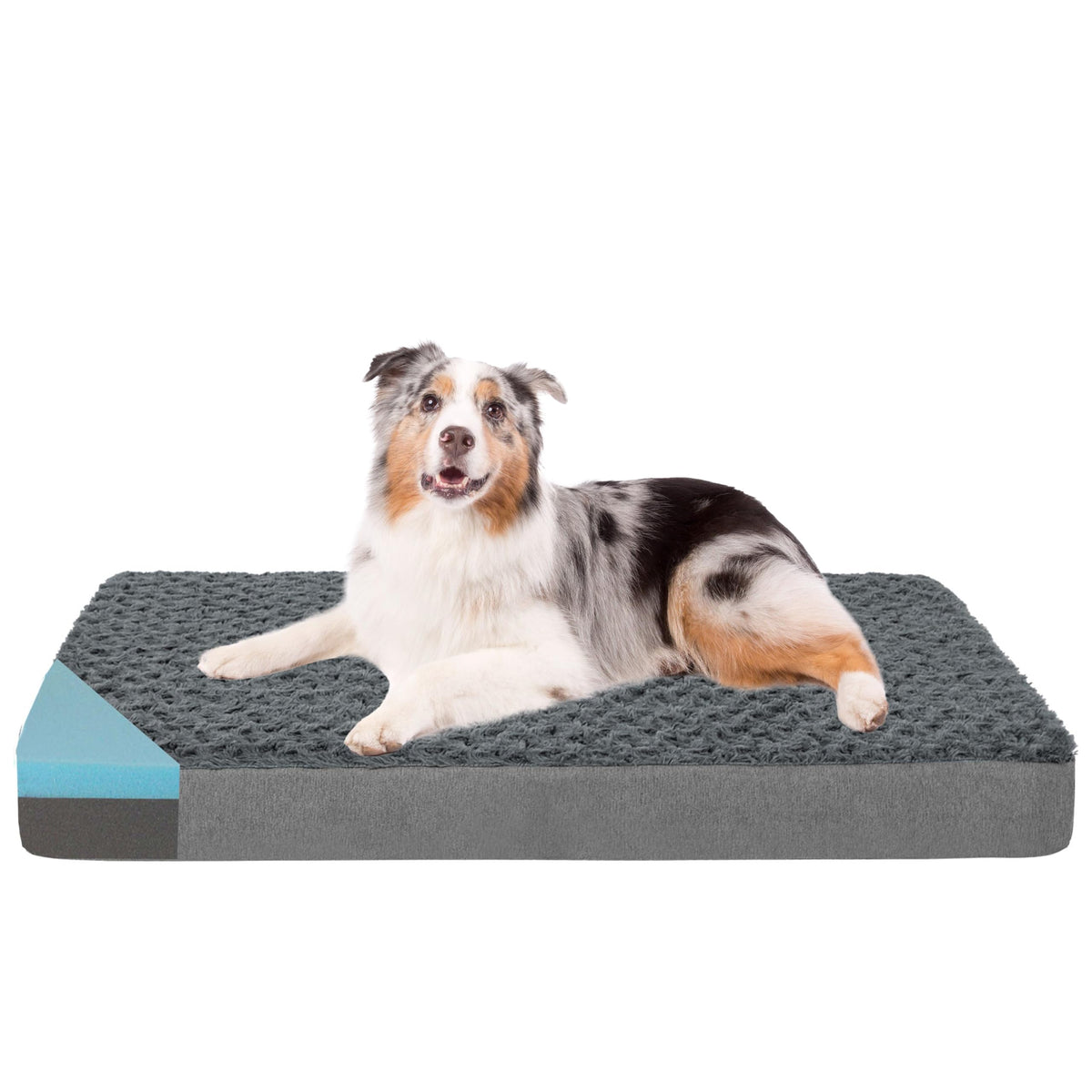 GOHOO PET Orthopedic Memory Foam Dog Bed, Cooling Dog Beds Waterproof Pet Bed for Crate with Removable Washable Cover, L(35inch,65Lbs)