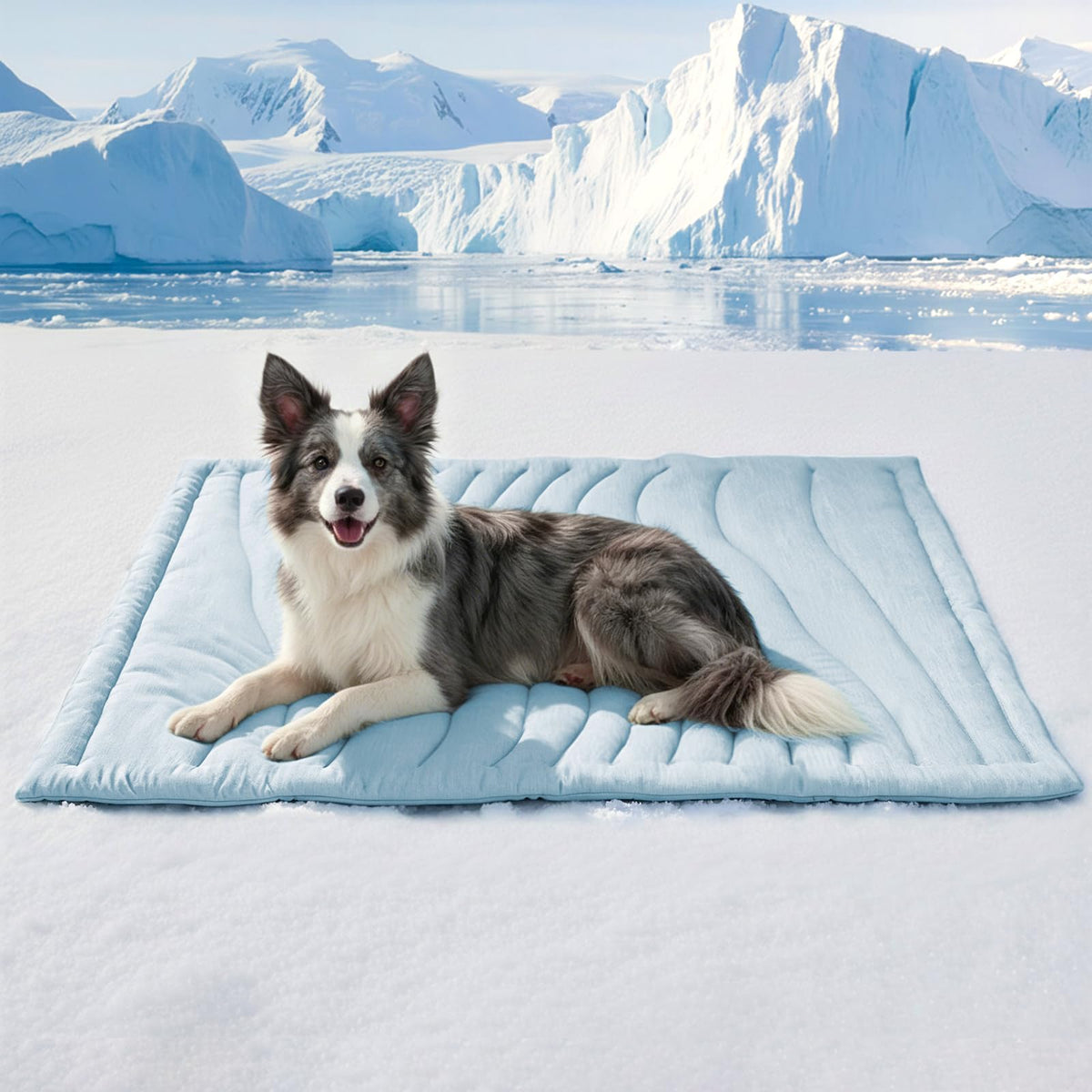BECEMURU Cooling Mat for Large Dogs, Q-Max＞0.46 Thick Breathable Crate Pad
