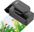 hygger Aquarium Magnetic Glass Clean Tool, Algae Scraper for 0.6 Inch Thick Fish Tank Floating Scrubber Brush with Two Detachable Blades