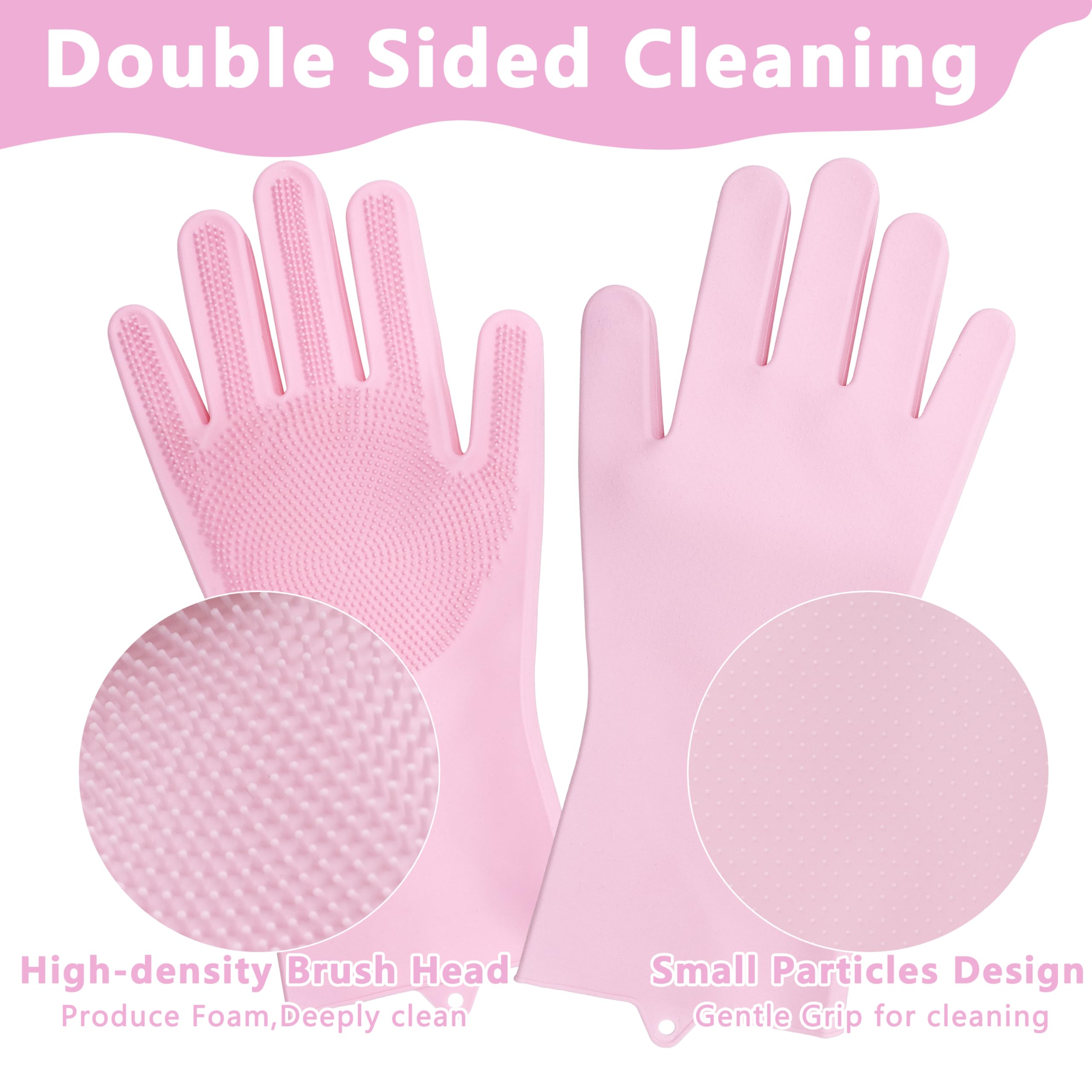Maiiu Pet Grooming Gloves—Dog Washing Gloves with High-Density Teeth