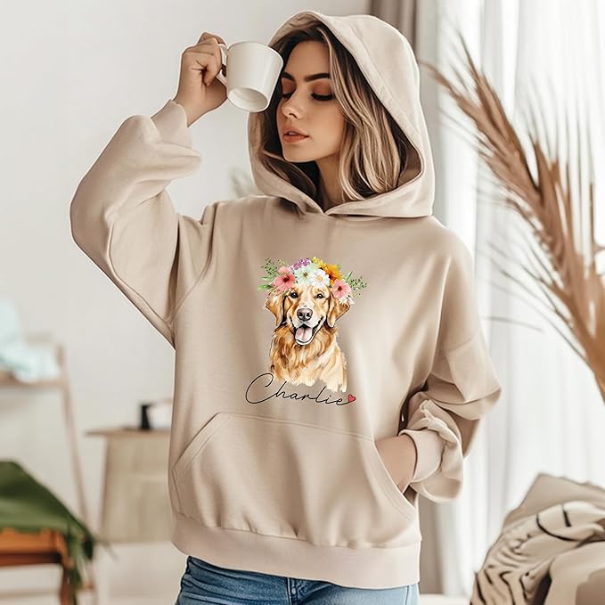 CHIARA CONTI11 Custom Dog Hoodie, Custom Pet Gifts, Custom Dog Shirt, Custom Dog Sweatshirt, Valentine's Day Gift
