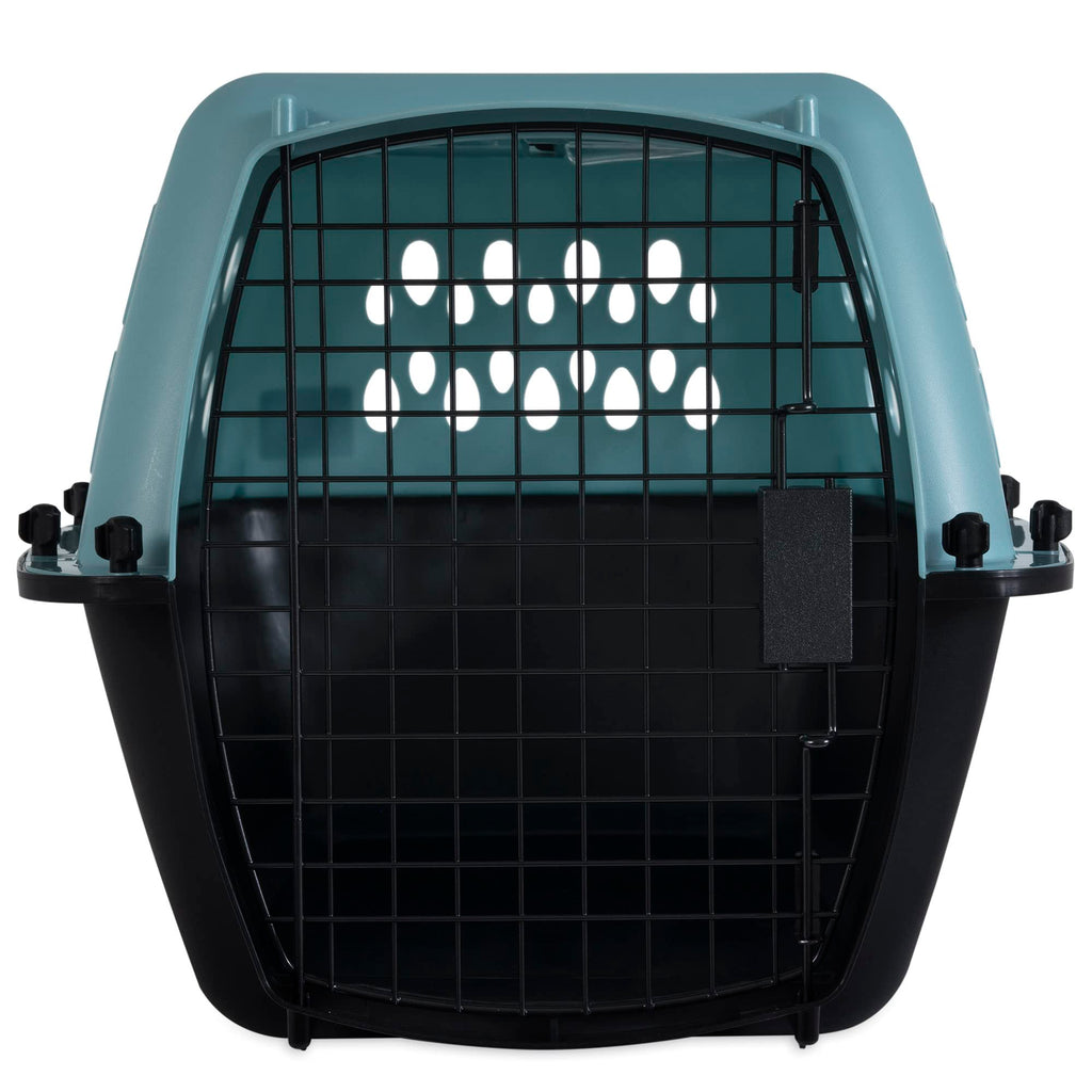 Petmate Fashion Vari Dog Kennel - Portable Crate for Pets 10-20 lbs - Airline-Friendly Pet Carrier - Durable Plastic Shell - For Home and Travel - Made in USA - 24 Inches - Light Blue