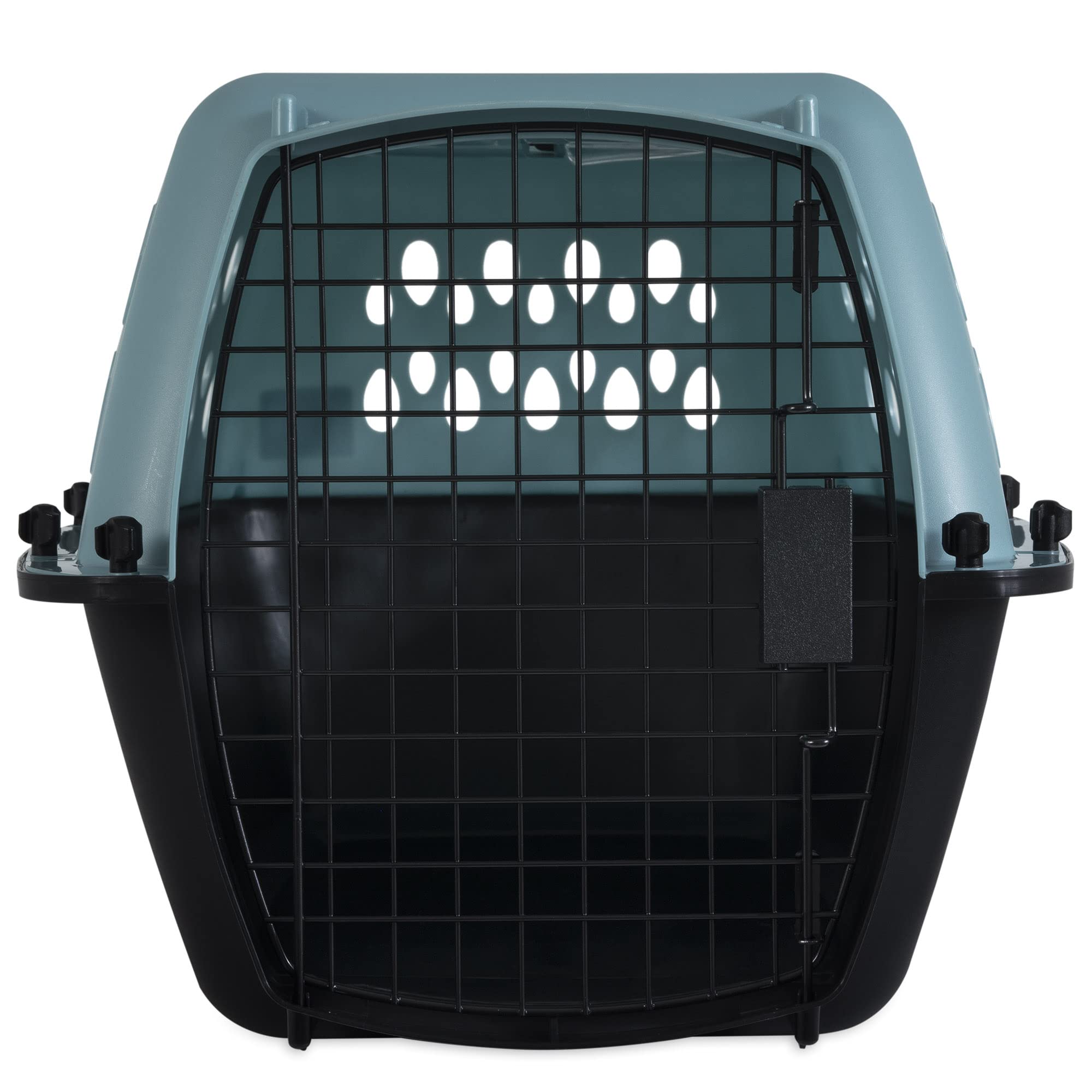 Petmate Fashion Vari Dog Kennel - Portable Crate for Pets 10-20 lbs - Airline-Friendly Pet Carrier - Durable Plastic Shell - For Home and Travel - Made in USA - 24 Inches - Light Blue