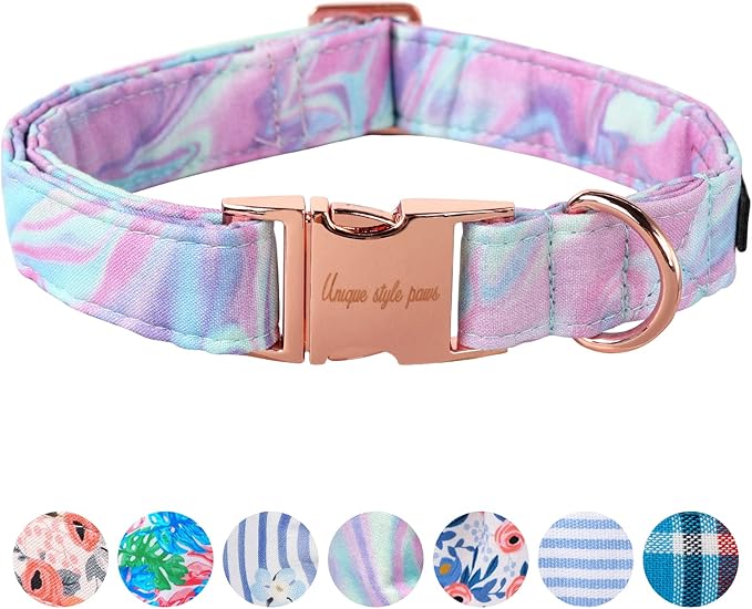 Unique style paws Dog Collar Metal Buckle Collar for Autumn Winter Christmas for Small Medium Large Boys Girls Dogs — S