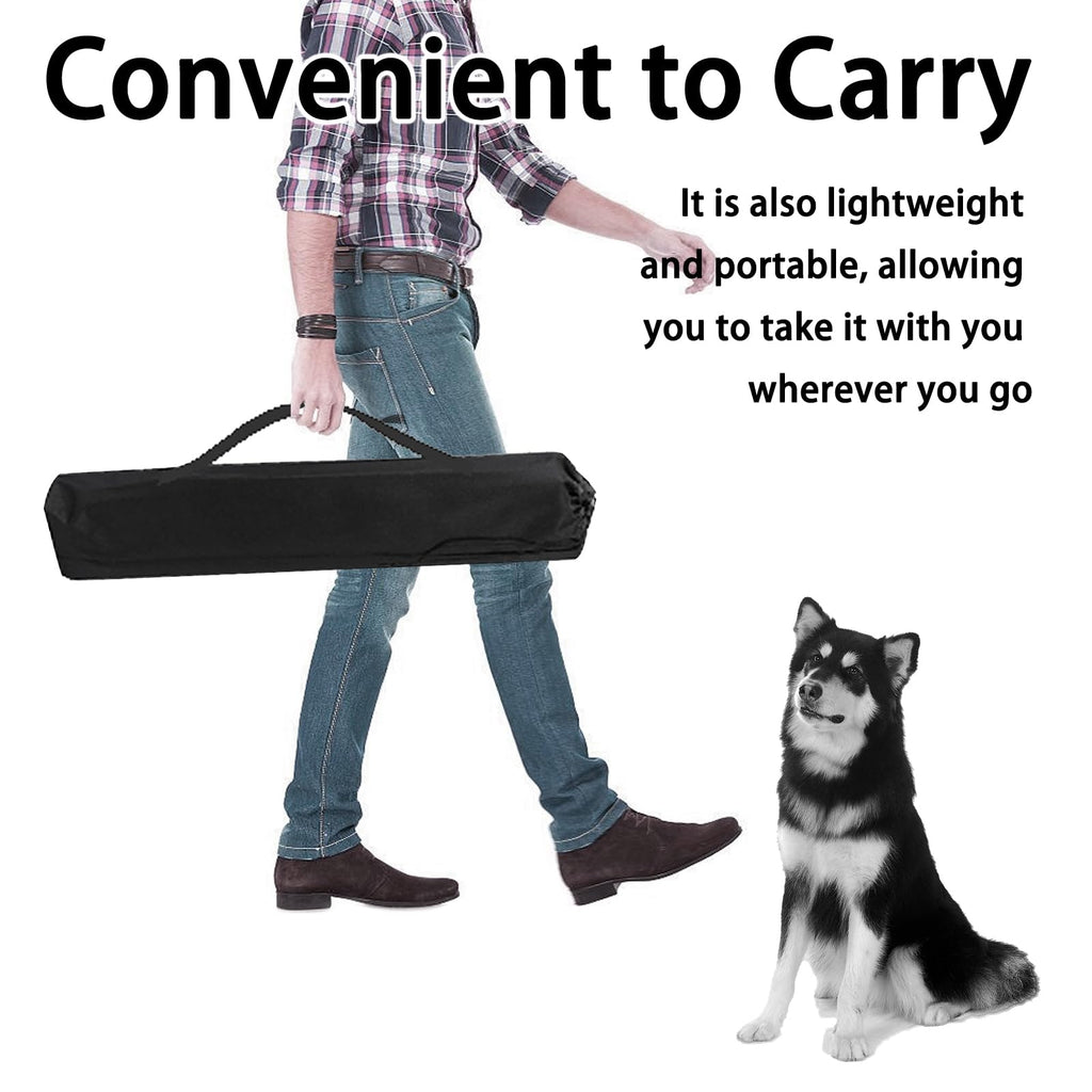 AHAILUOO Adjustable Dog Agility Hurdles with Carry Bag, 2 Sets