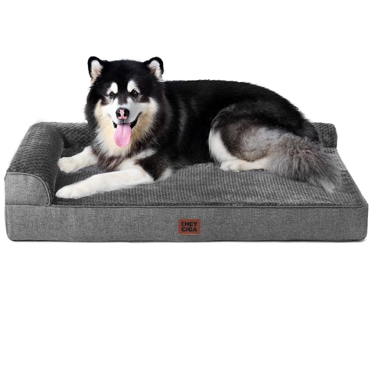 EHEYCIGA Orthopedic Dog Bed Medium Size, Memory Foam Dog Bed, Navy Blue