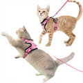 Luxelle 2 Pack Escape-Proof Cat Harness and Leash Set for Walking – Adjustable No Pull Soft Vest with Easy-Wear Buckle, Reflective Straps, Breathable Mesh – Outdoor Travel Harness for Cats & Kittens