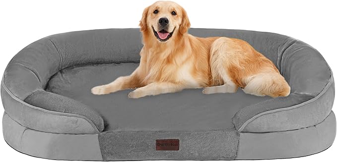 Dwanton Orthopedic Waterproof XX-Large Dog Bed Sofa, Gel Memory Foam, 48"